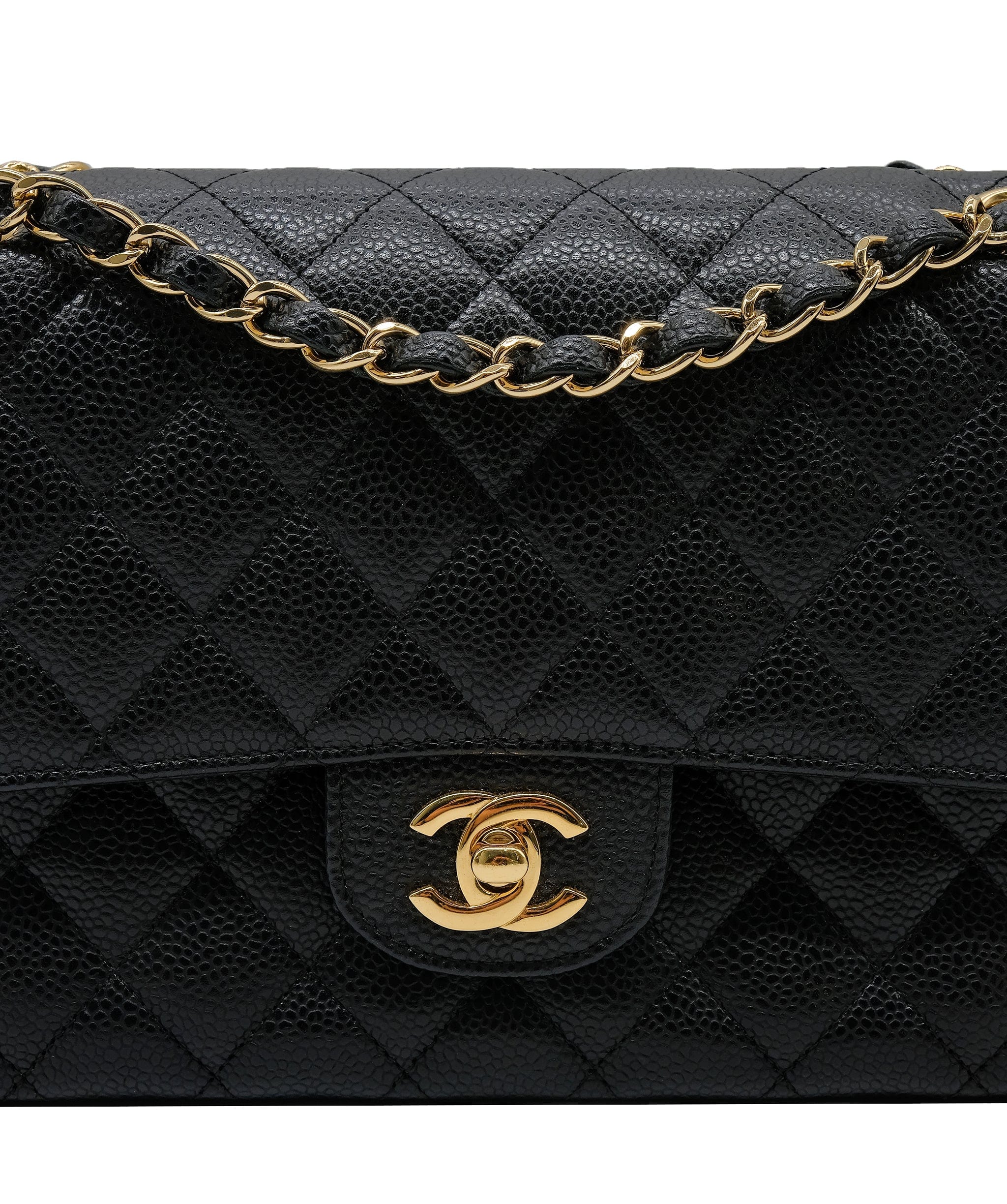 Chanel Chanel Classic Double Flap Black Caviar GHW #15 SKC1701