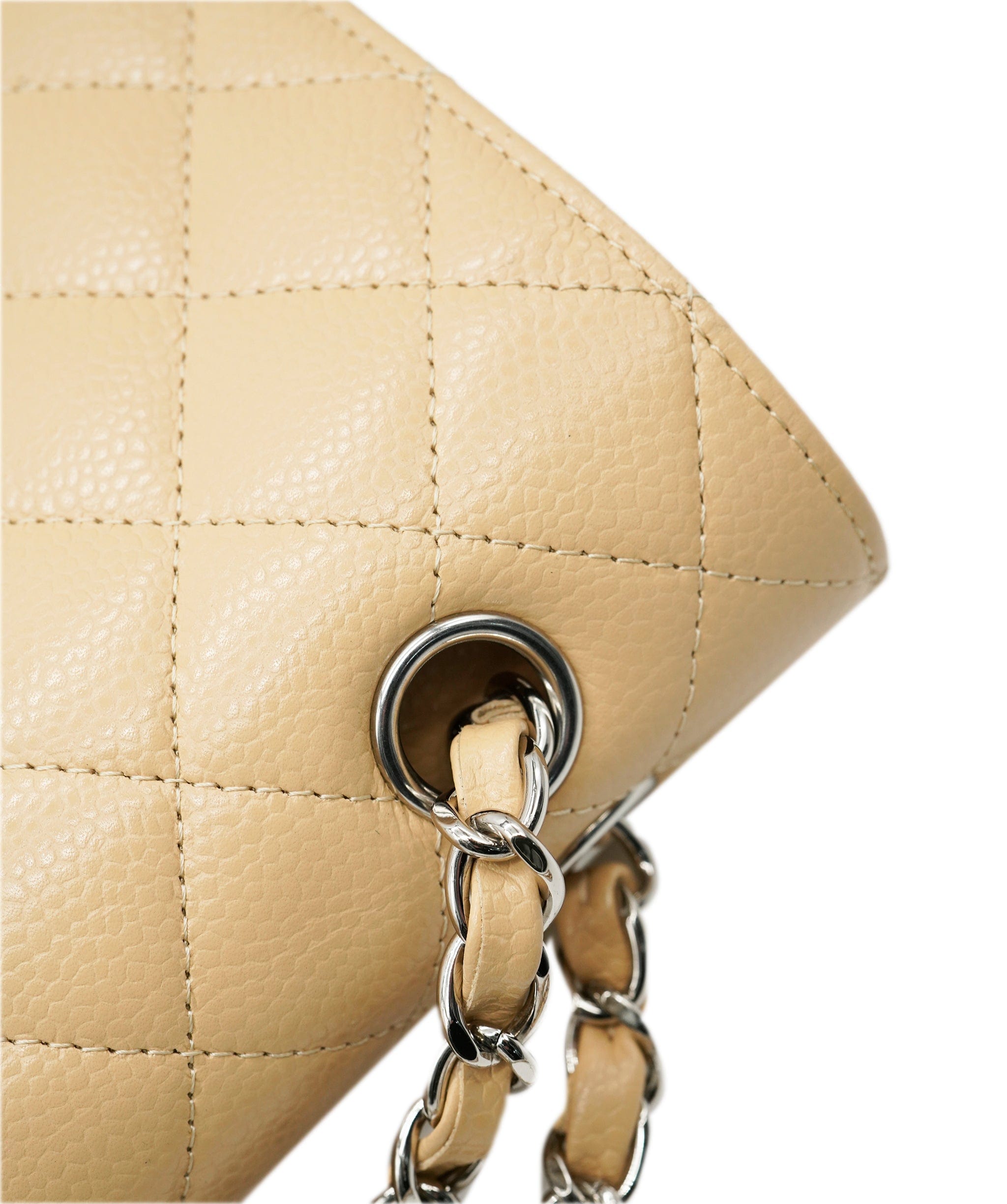 Chanel Chanel Classic Flap Beige Caviar with SHW -  ASL10223
