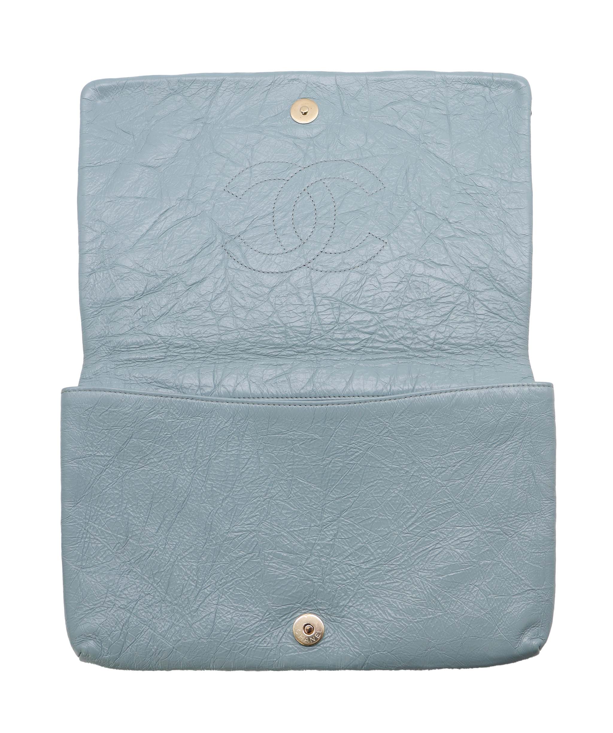 Chanel Chanel Coco Pleats Blue Clutch Greek Collection DXBS3354