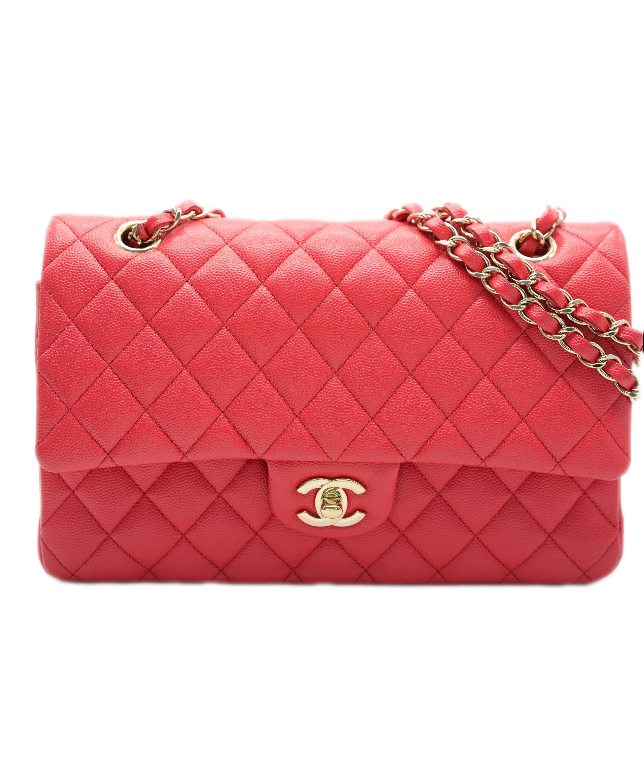 Chanel Chanel Coral Caviar Flap Medium (Card and Dustbag) ASC4860