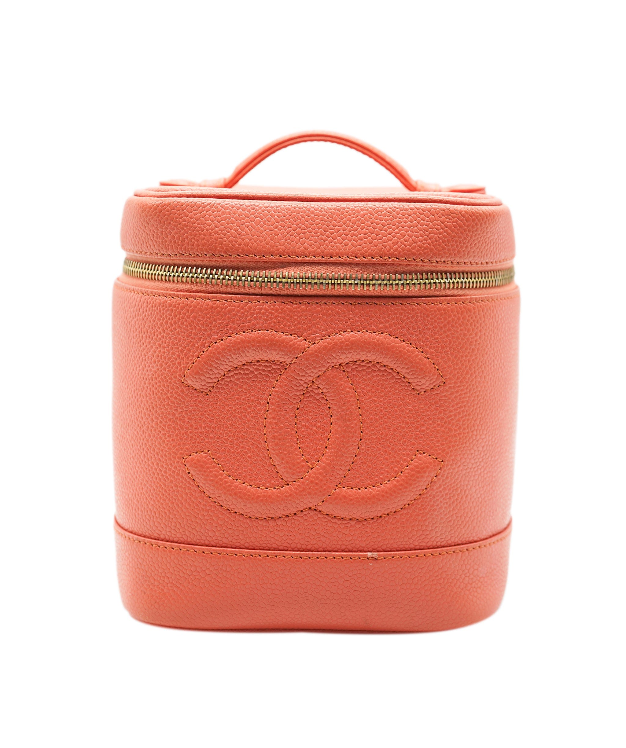Chanel Chanel Coral Vintage Caviar Vanity With GHW  ALC2384
