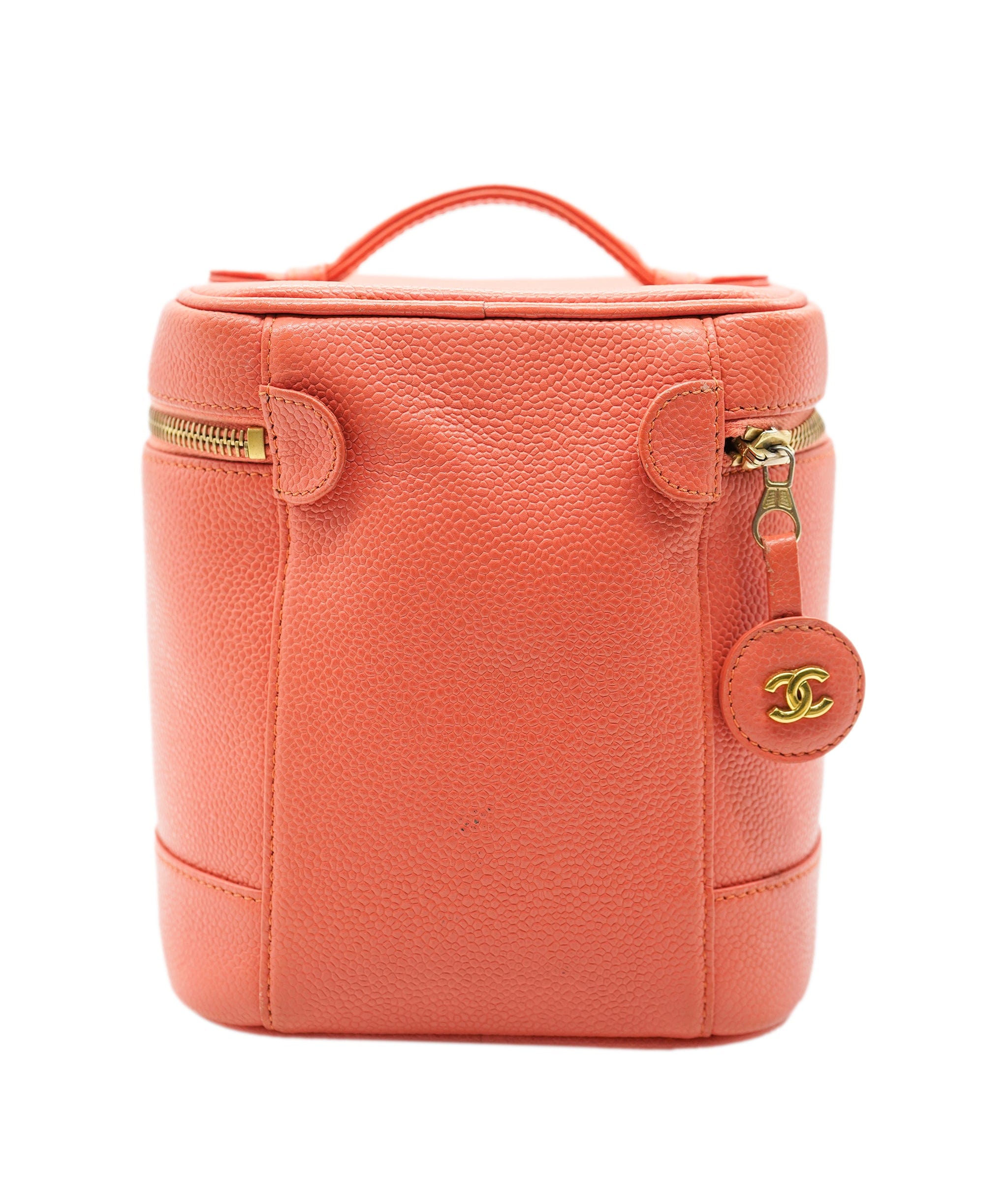 Chanel Chanel Coral Vintage Caviar Vanity With GHW  ALC2384