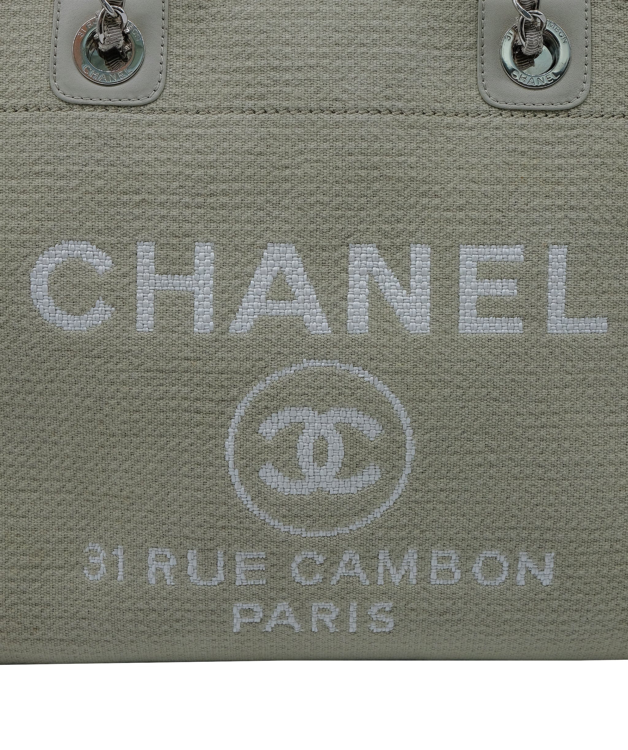 Chanel Chanel Deauville Beige Handbag DXBS0275