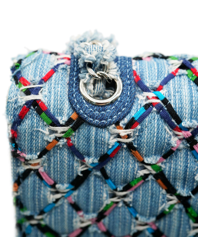 Chanel Denim Multi Coloured Woven Bag ALC0869