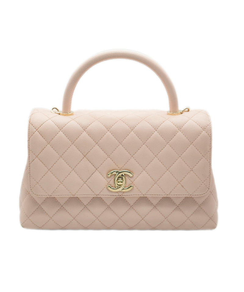 Chanel dusty pink caviar coco top handle with GHW - AJL0088 – LuxuryPromise