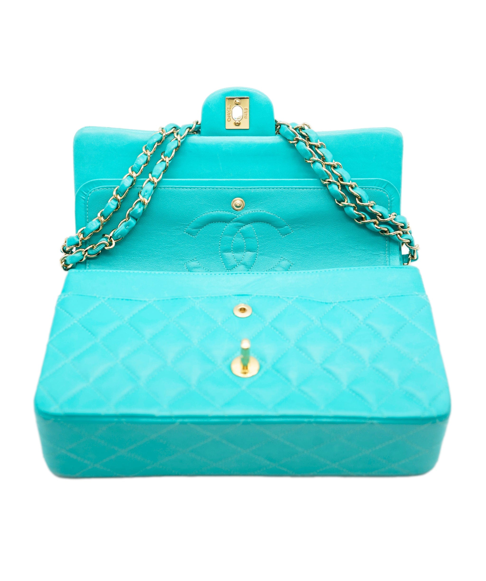 Chanel Chanel flap lake blue ASC1852