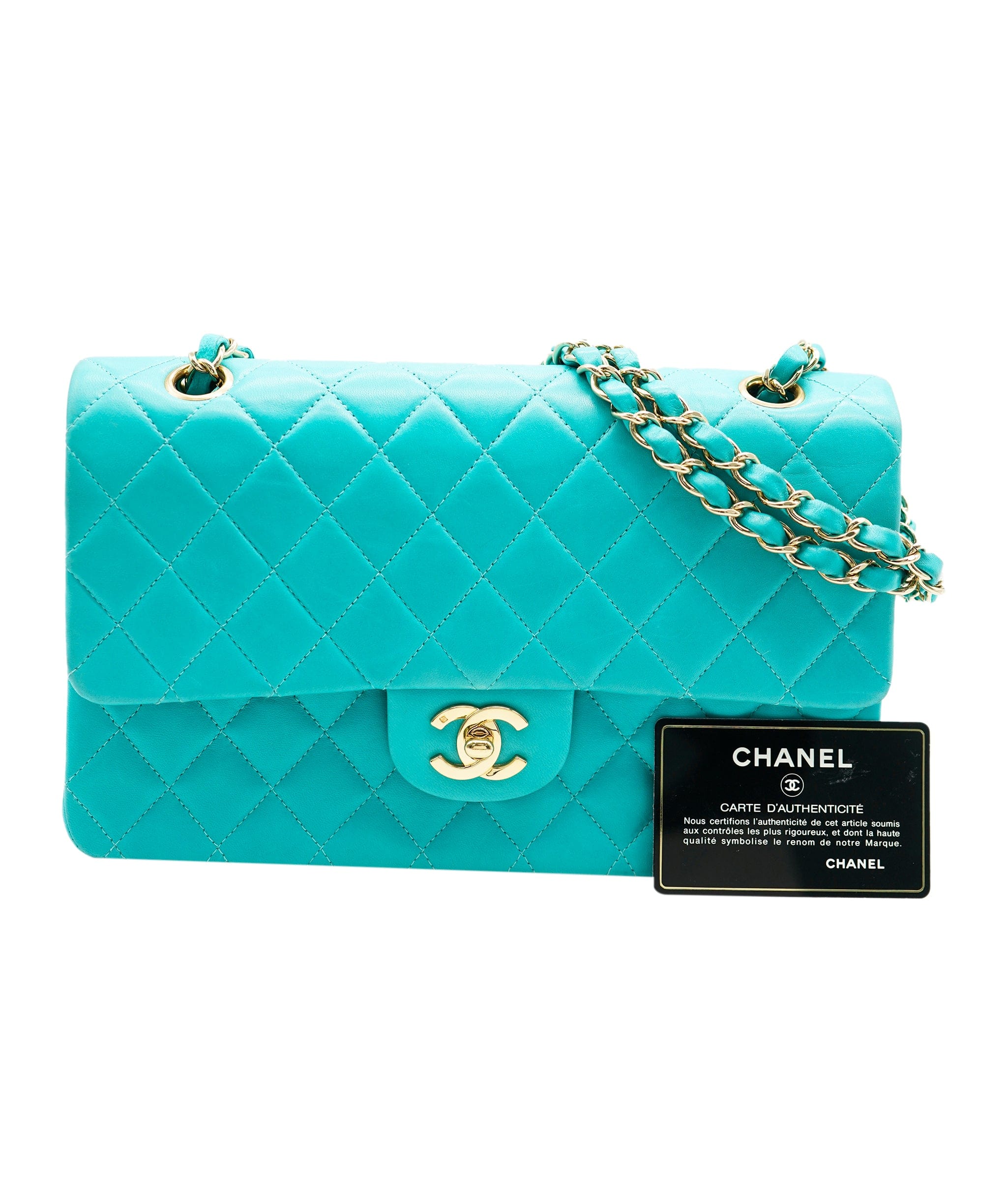 Chanel Chanel flap lake blue ASC1852