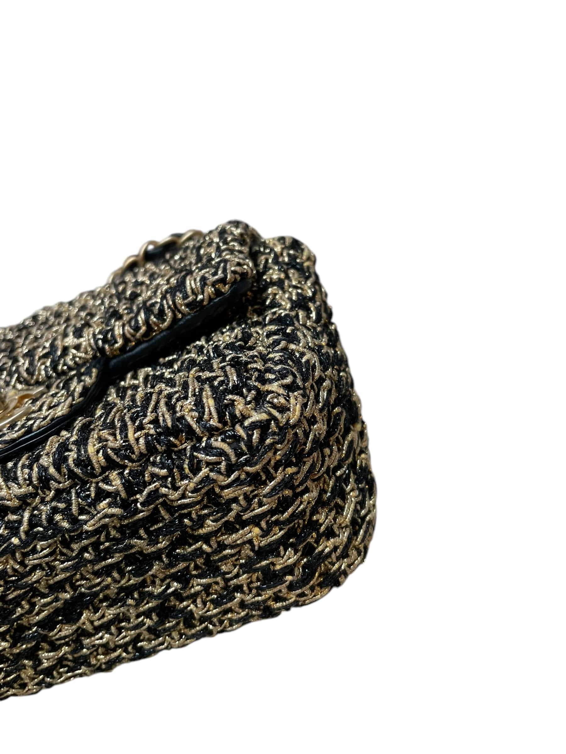 Chanel Chanel gold tweed mini flap, GHW DXBK0373