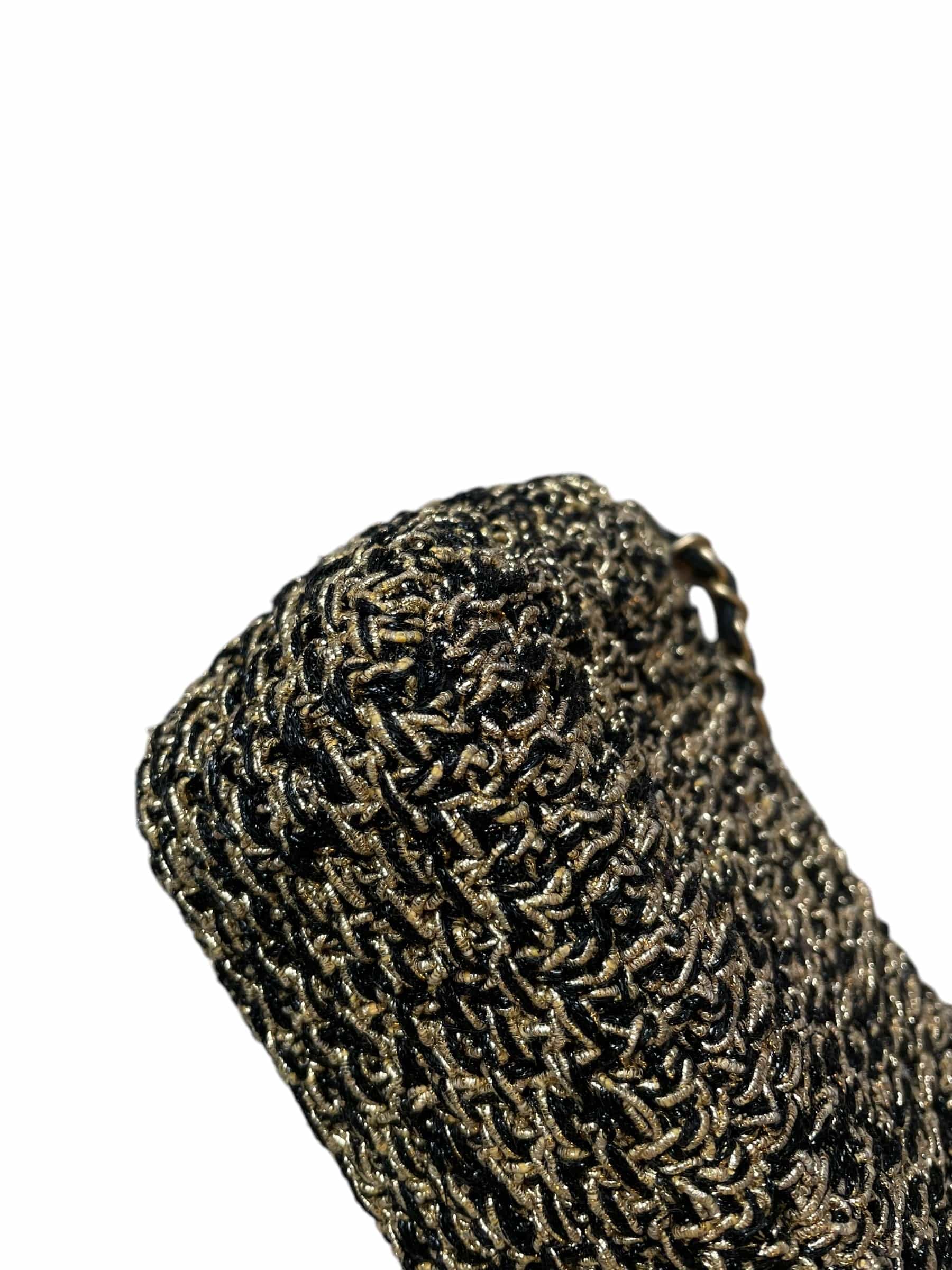 Chanel Chanel gold tweed mini flap, GHW DXBK0373