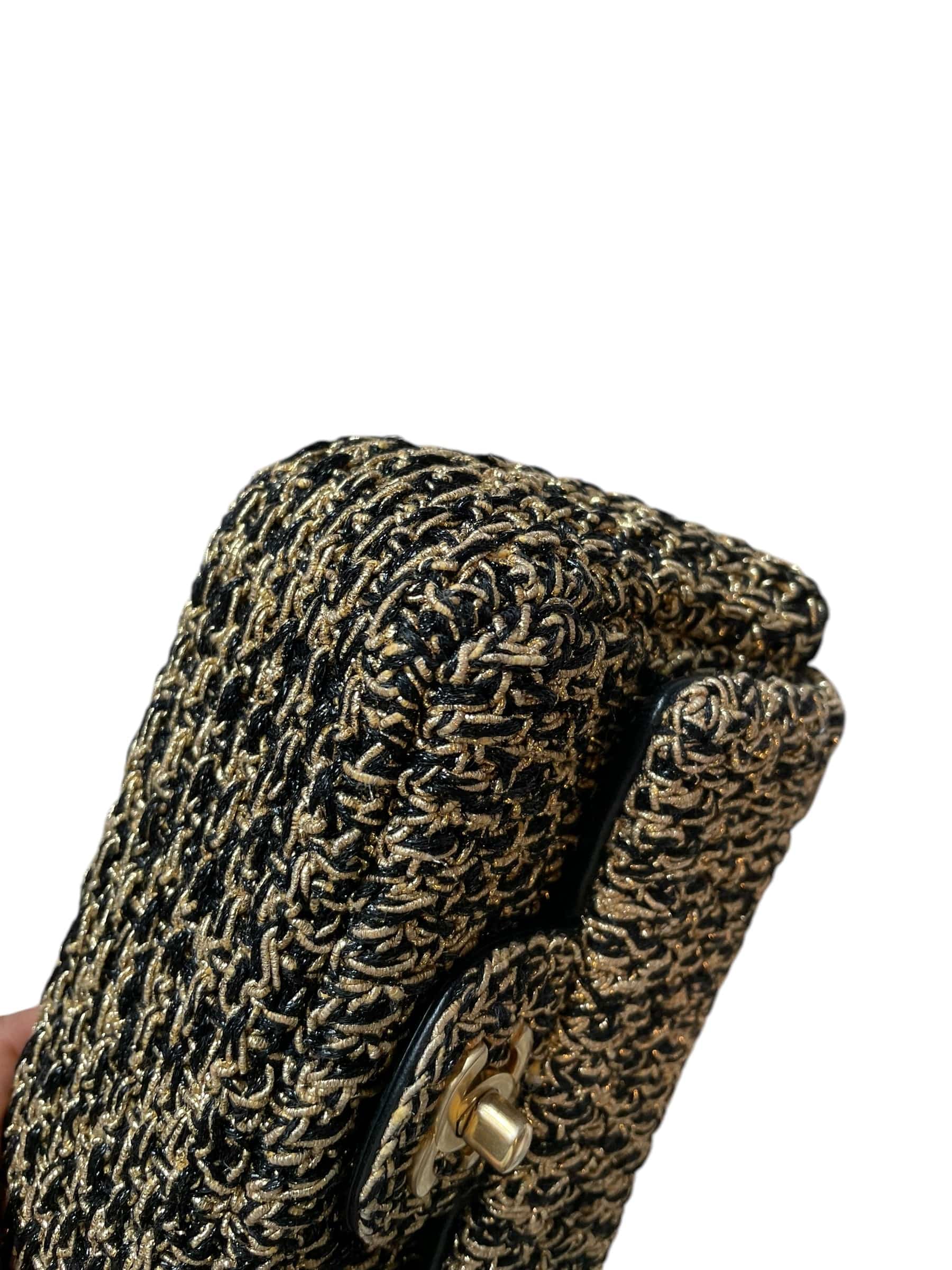 Chanel Chanel gold tweed mini flap, GHW DXBK0373