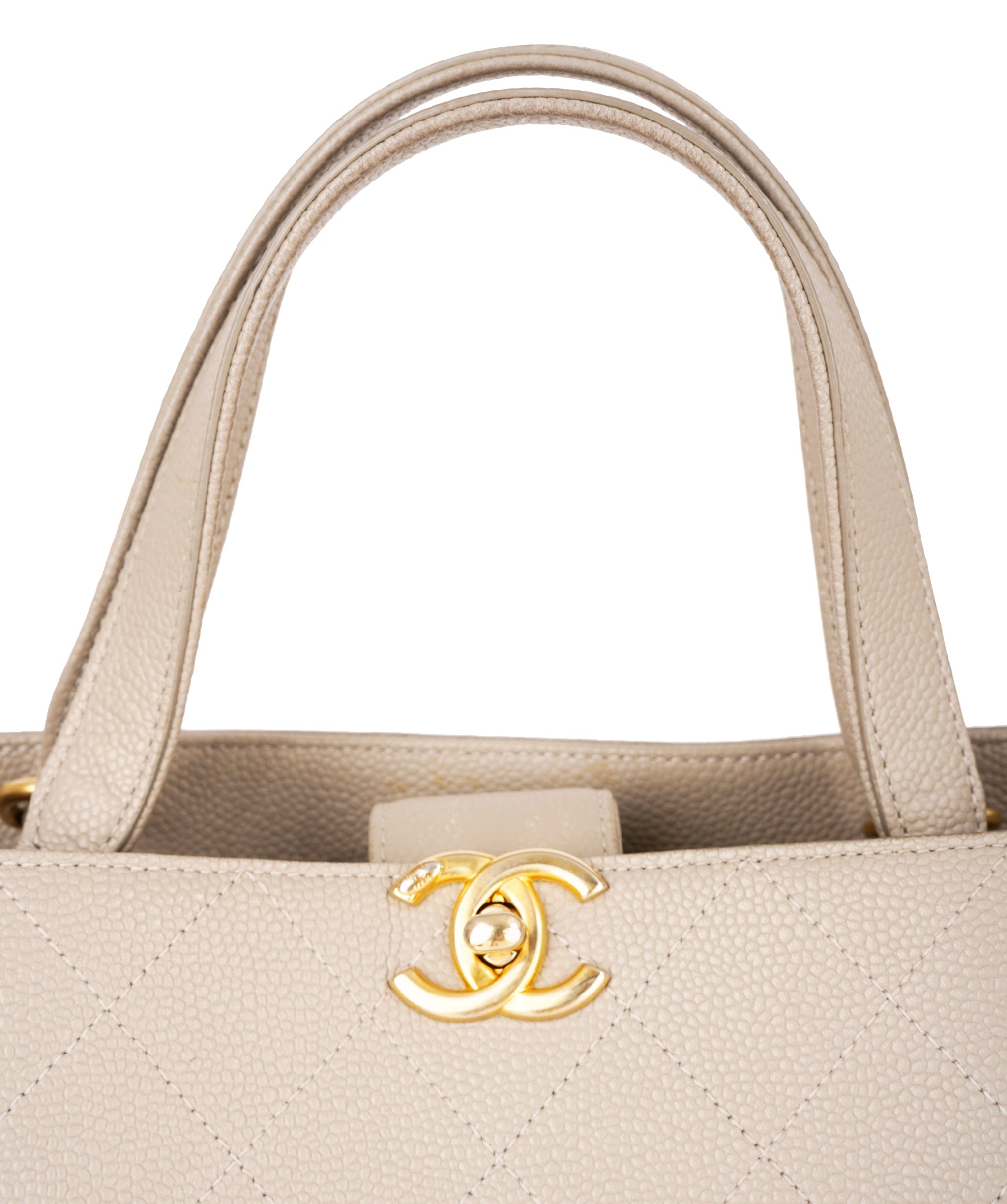 Chanel Chanel Grey Caviar Tote Bag ALL0868