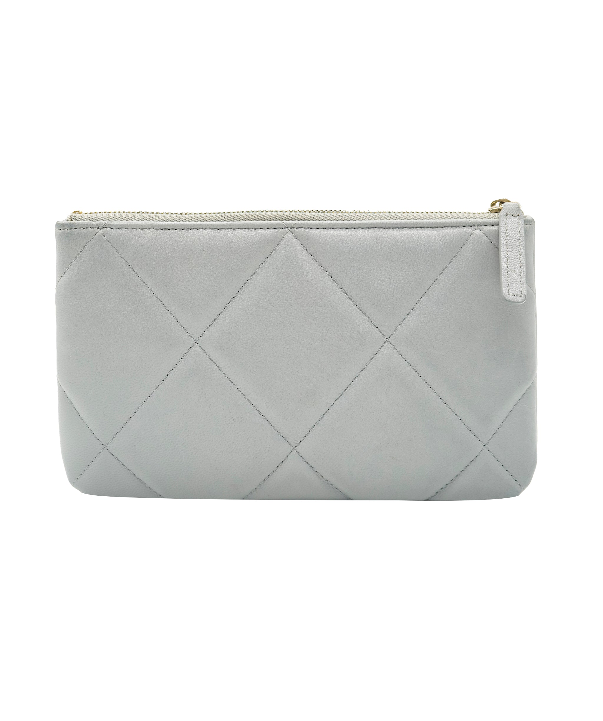 Chanel Chanel Grey S19 Lambskin Wallet With Box  ALC2622