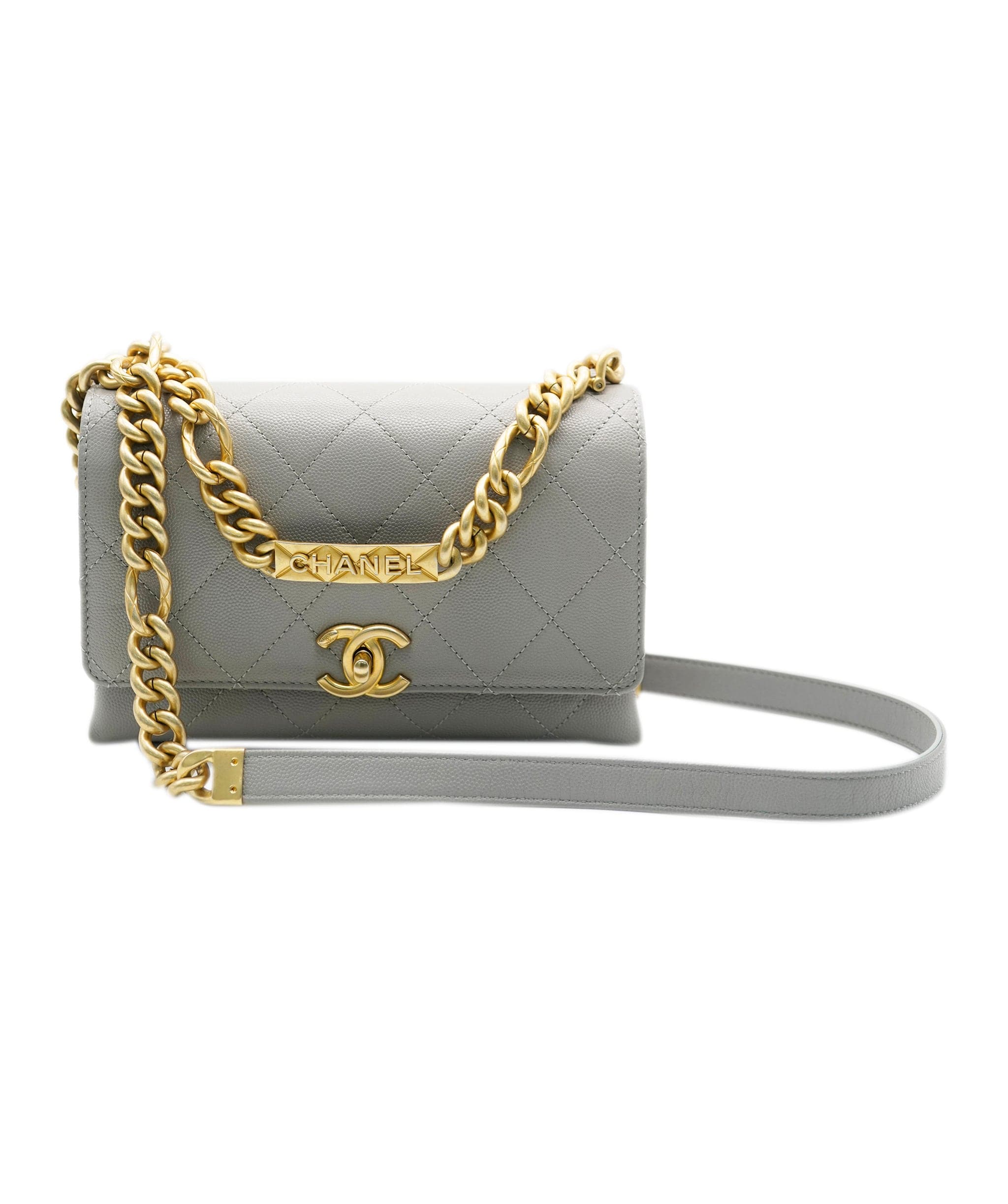 Chanel Chanel Grey Top Handle Crossbody  ALC1418