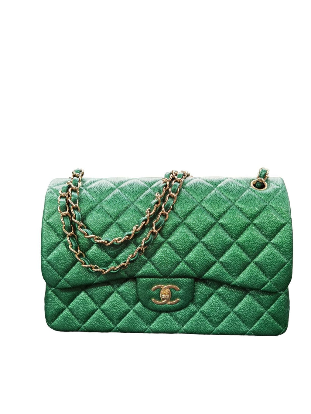 Chanel Jumbo Double Flap Iridescent Green SYC1077 – LuxuryPromise