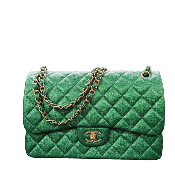 Chanel Jumbo Double Flap Iridescent Green SYC1077 – LuxuryPromise