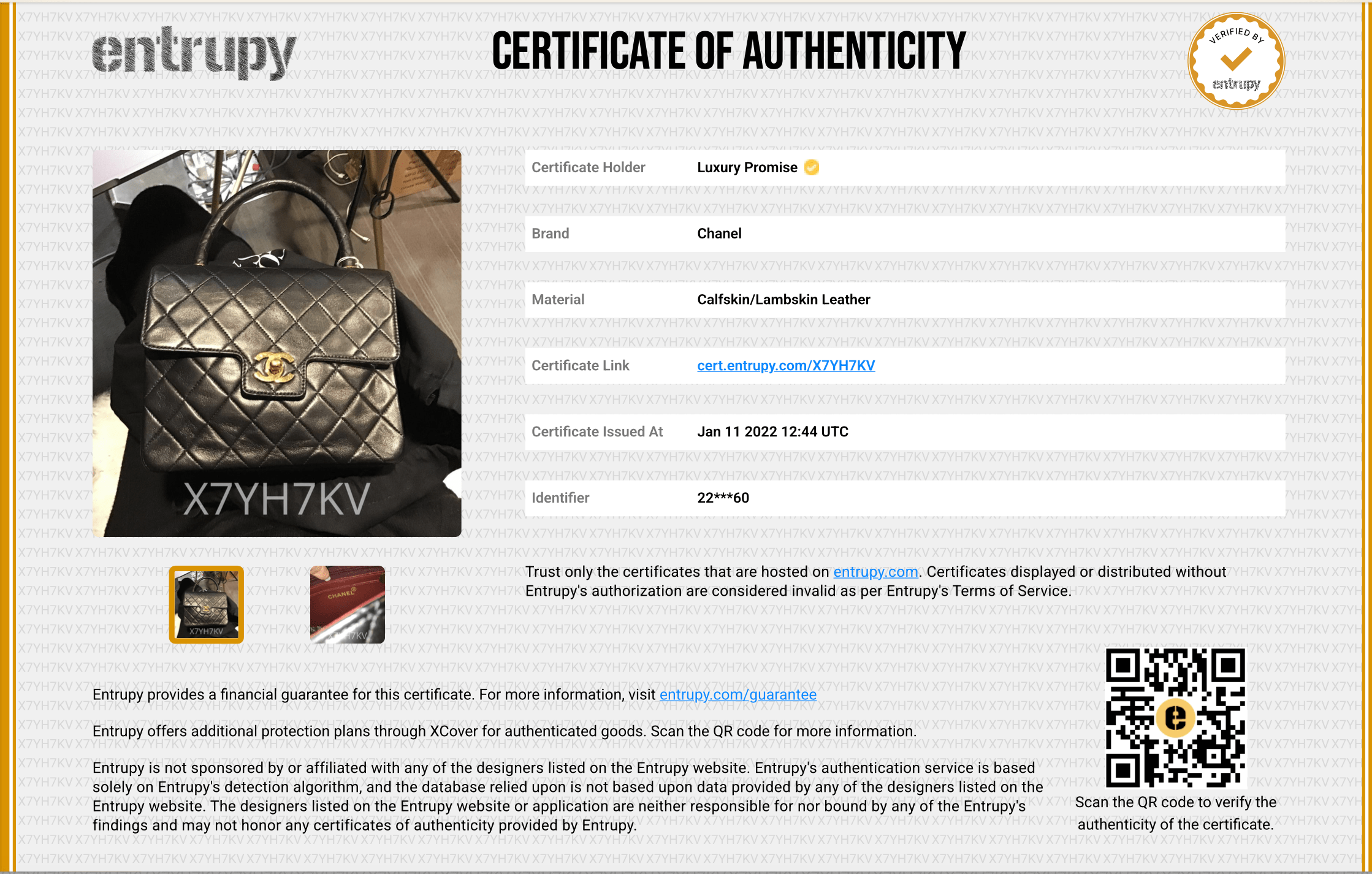 Chanel Chanel Kelly Mini Classic Flap handbag - DXBS1460