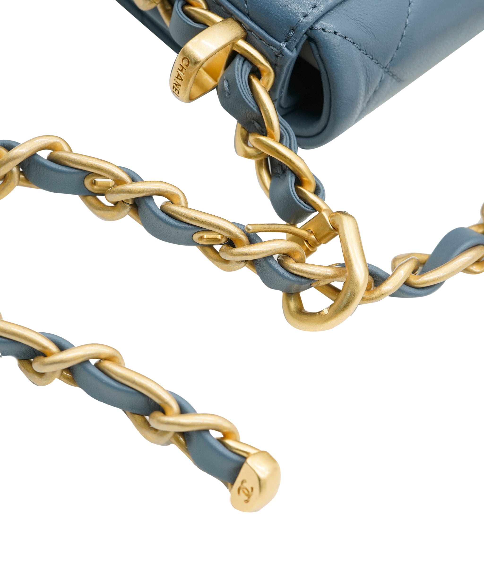 Chanel Chanel lambskin pale blue bag  AKC0090