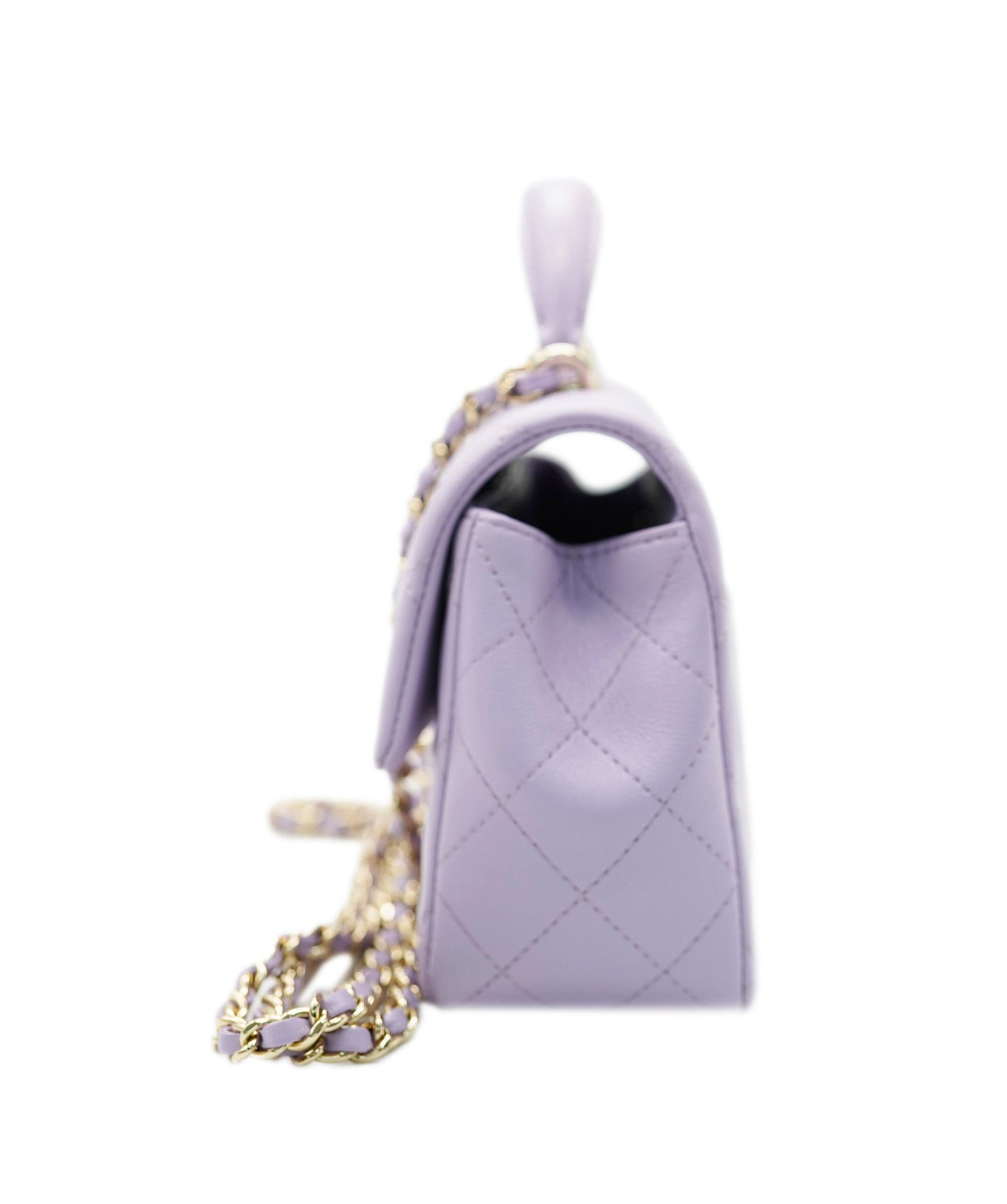 Chanel Chanel light purple top handle mini  AVL1487