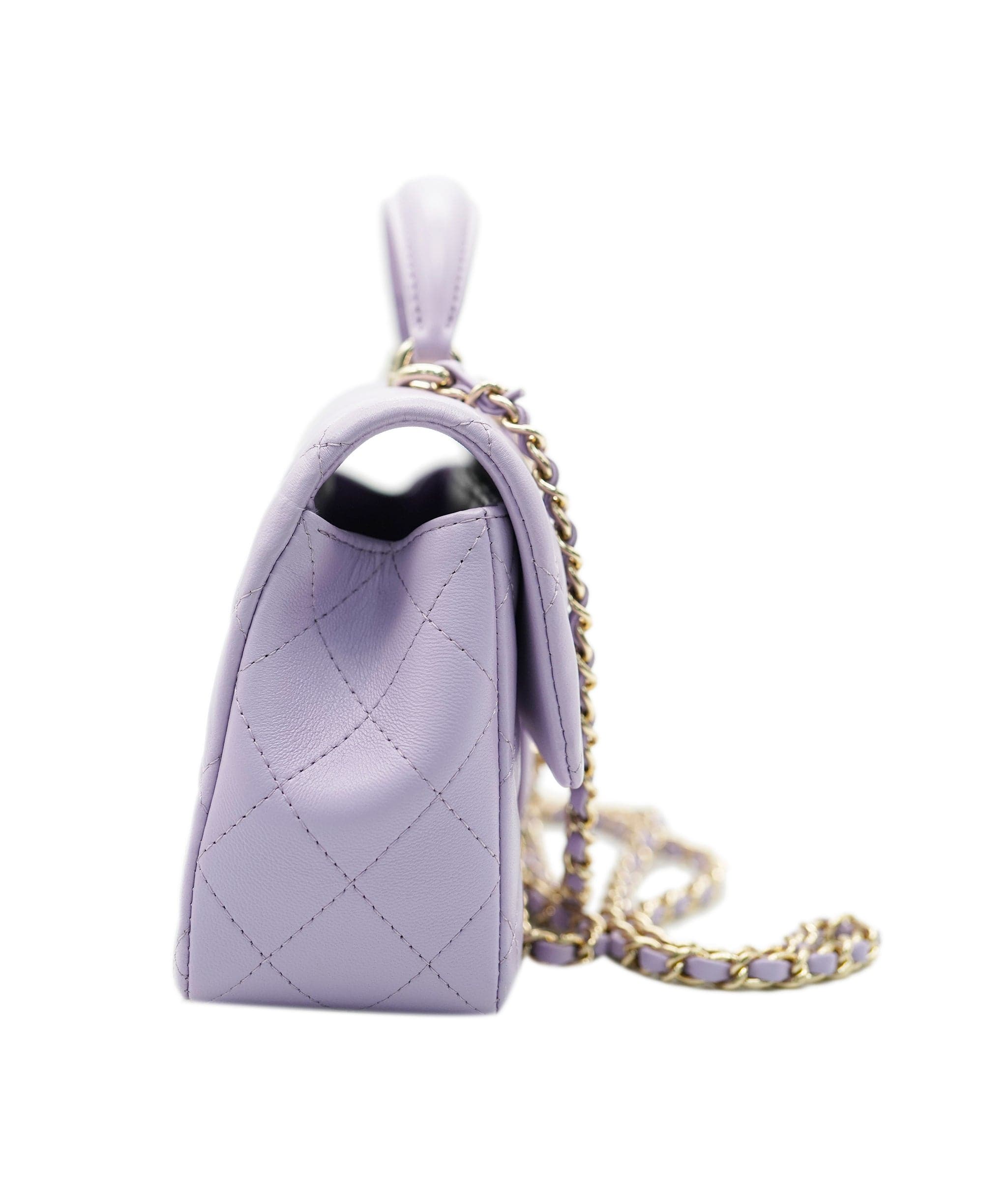 Chanel Chanel light purple top handle mini  AVL1487