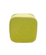 Chanel Chanel lime green top handle vanity AVC1896