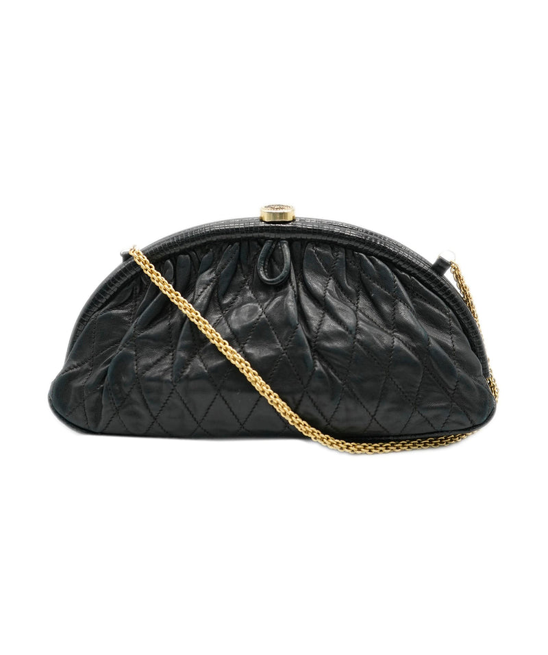 Chanel Black Quilted Glitter Patent Leather Jumbo Classic Single Flap Bag |  eBay