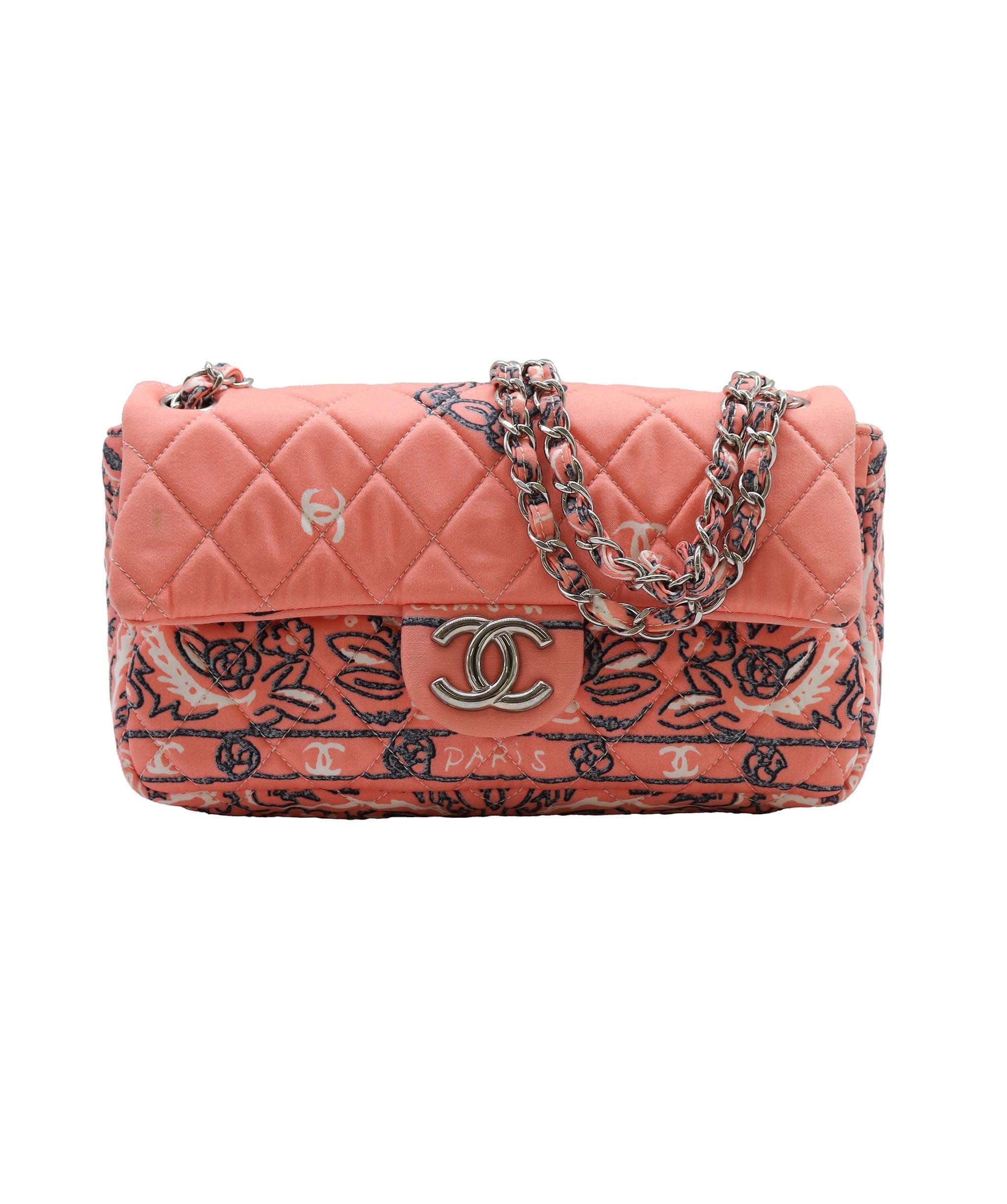 Chanel CHANEL Matelasse Canvas ChainShoulder Pink DXBS2282