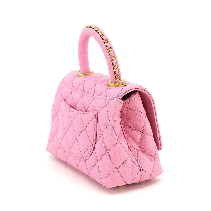 Chanel Matelasse Hand Shoulder Bag Caviar Skin Pink AS2215 Purse ASC27 –  LuxuryPromise