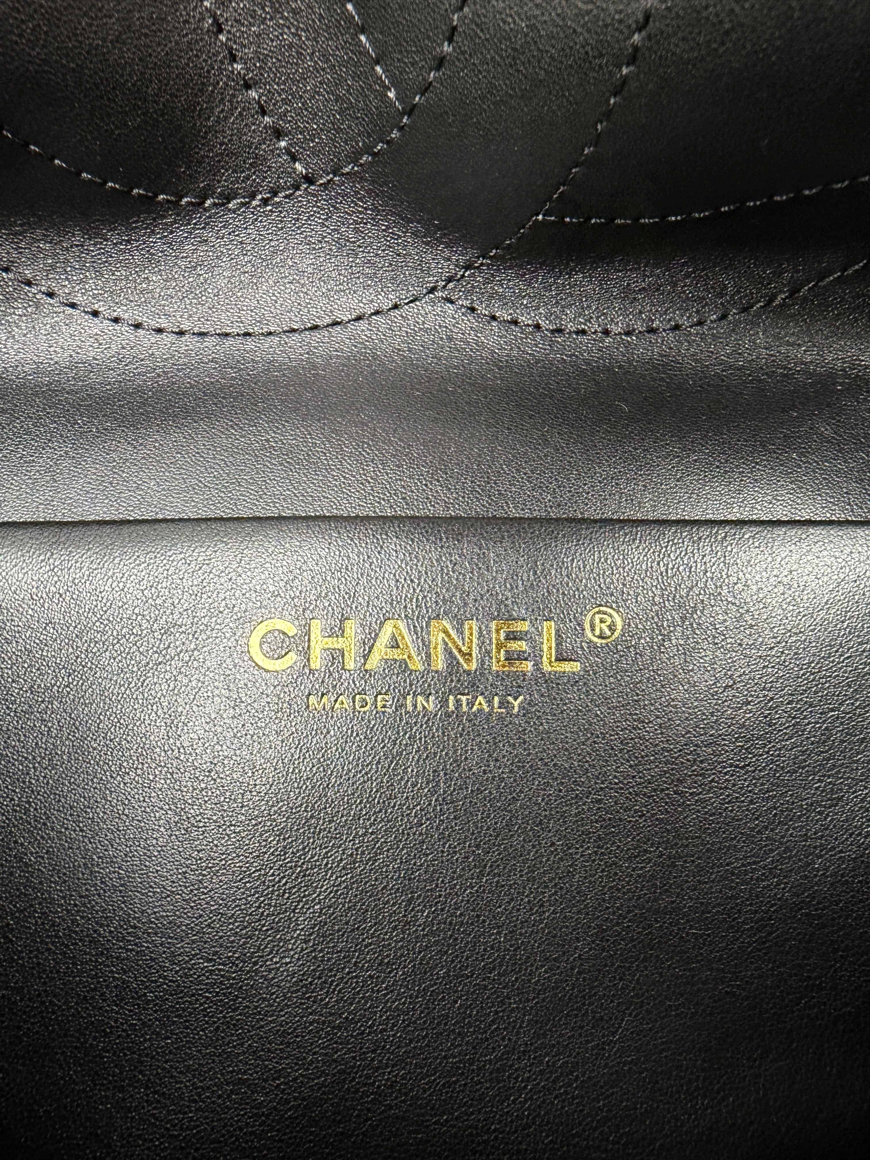 Chanel Chanel Maxi 32 Leopard Gold-Tone Metal
