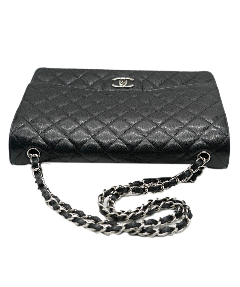 Chanel Maxi Classic Double Flap With Silver Hardware ALC0831