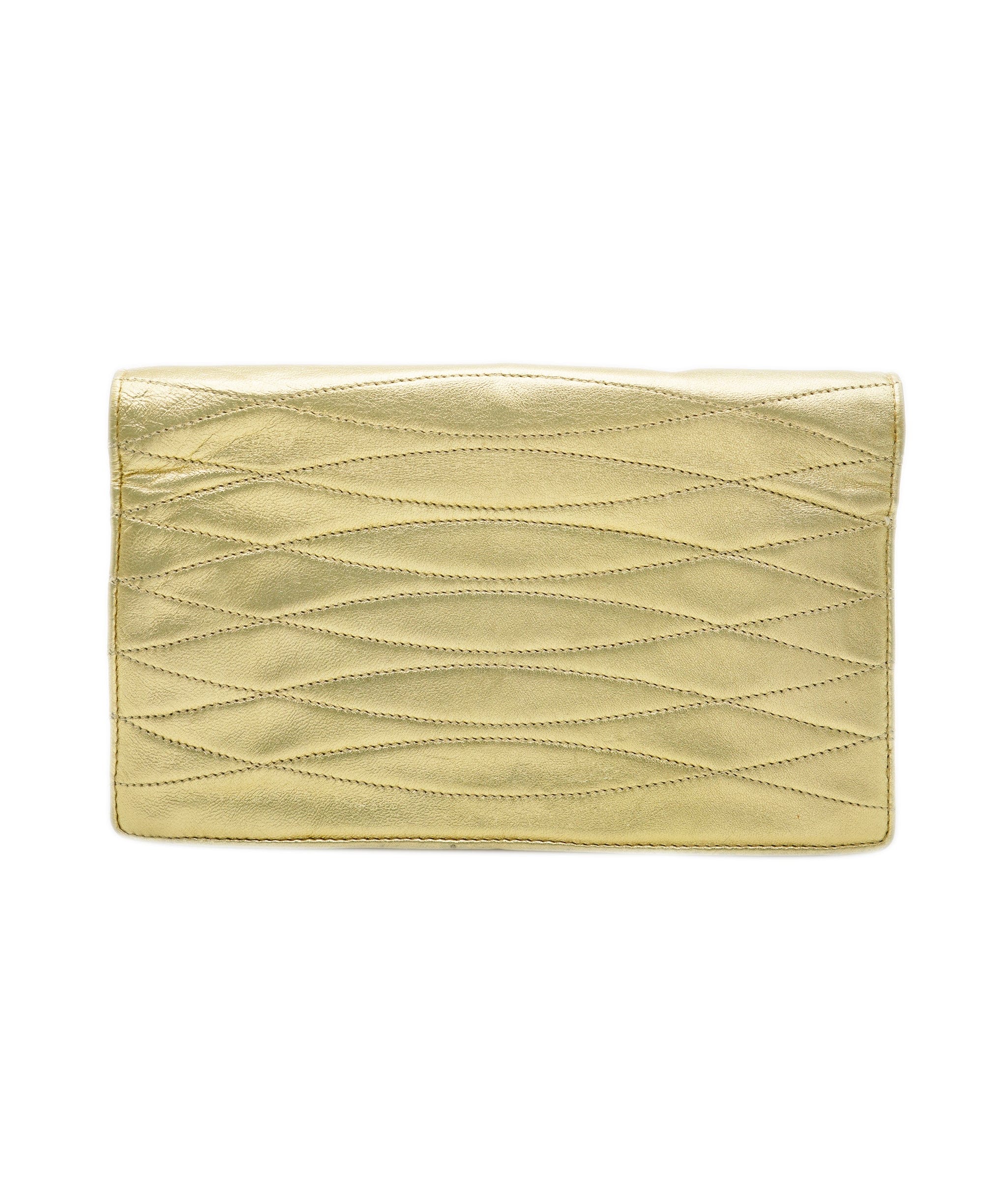 Chanel Chanel Metallic Gold Clutch  ALC1282