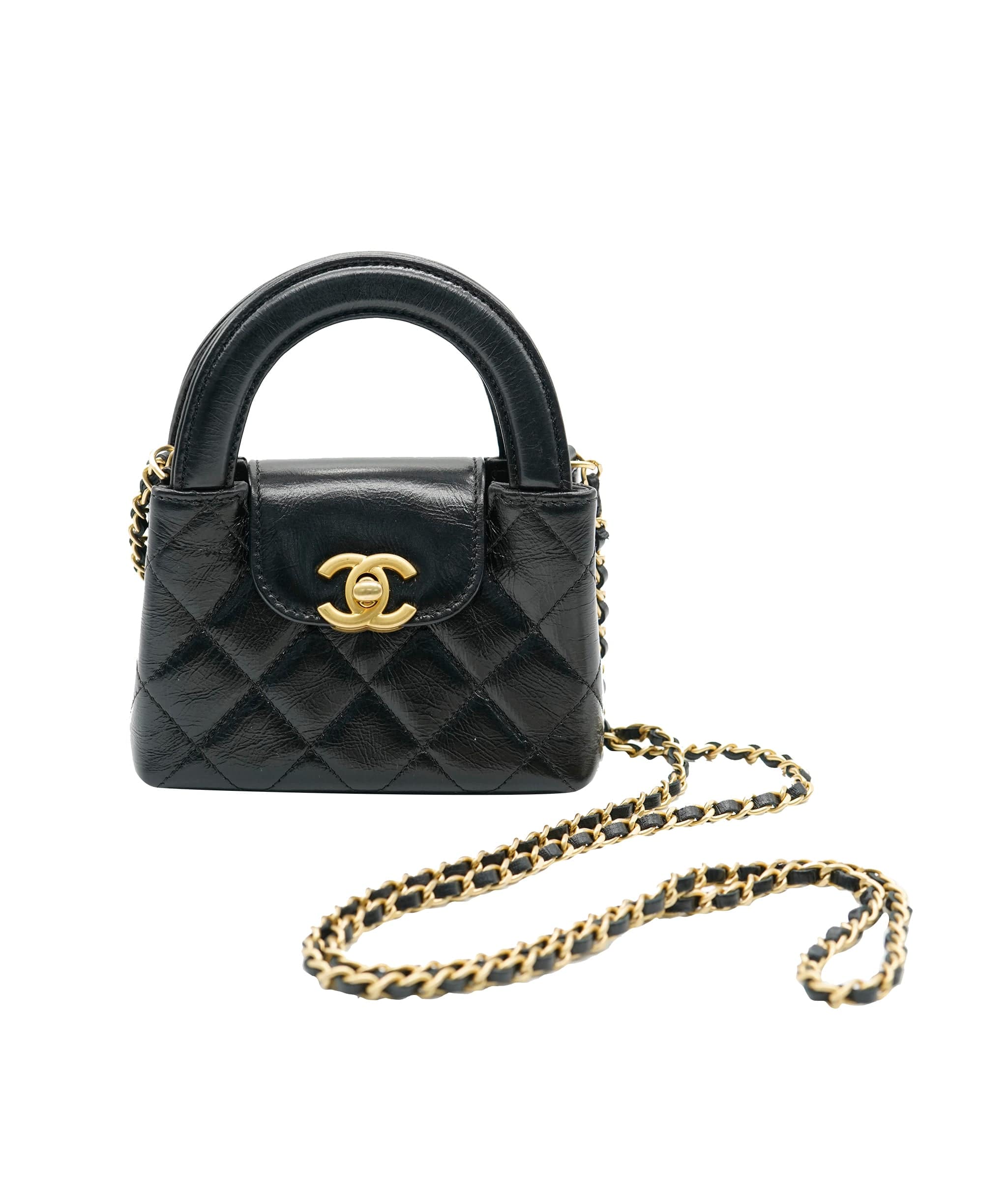 Chanel Chanel Micro Black Kelly With GHW  ALC2961