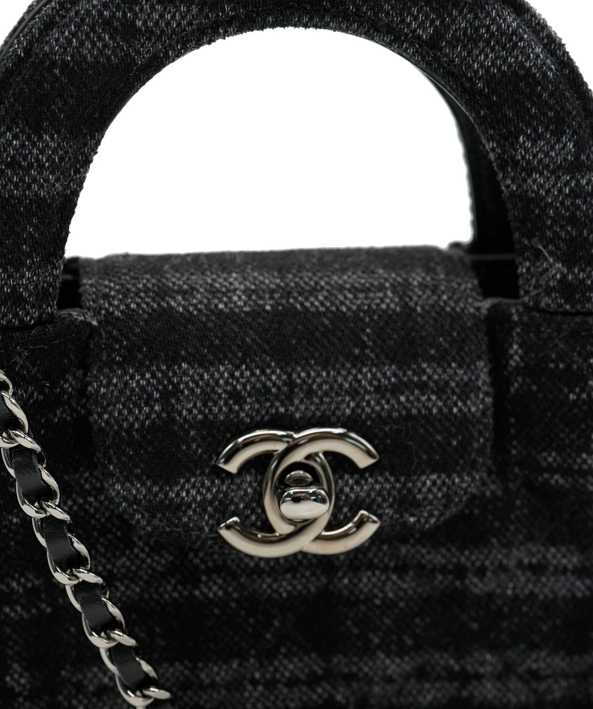 Chanel Chanel Micro Grey Tweed Kelly  ALC2963