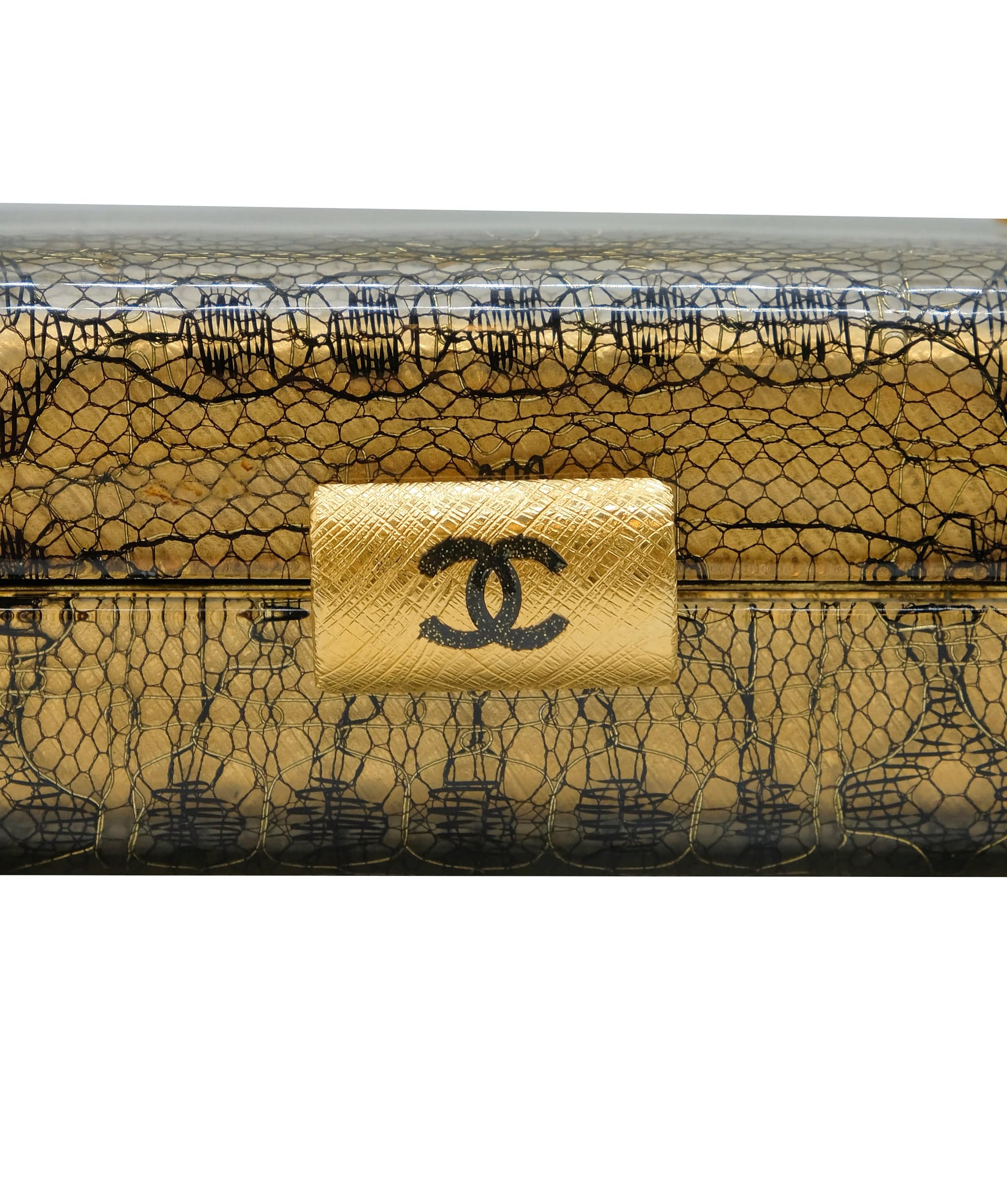 Chanel Chanel Minaudiere Lace Gold Clutch Chain CASC5272