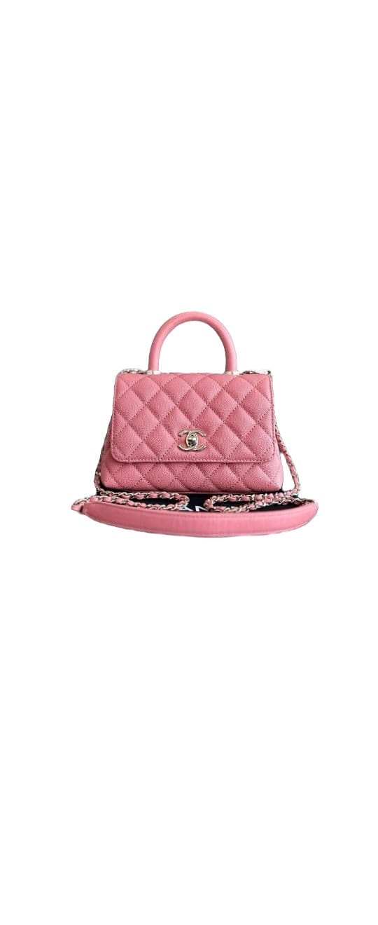 Chanel Chanel Mini Coco Handle Light Pink Caviar GHW SYCM088
