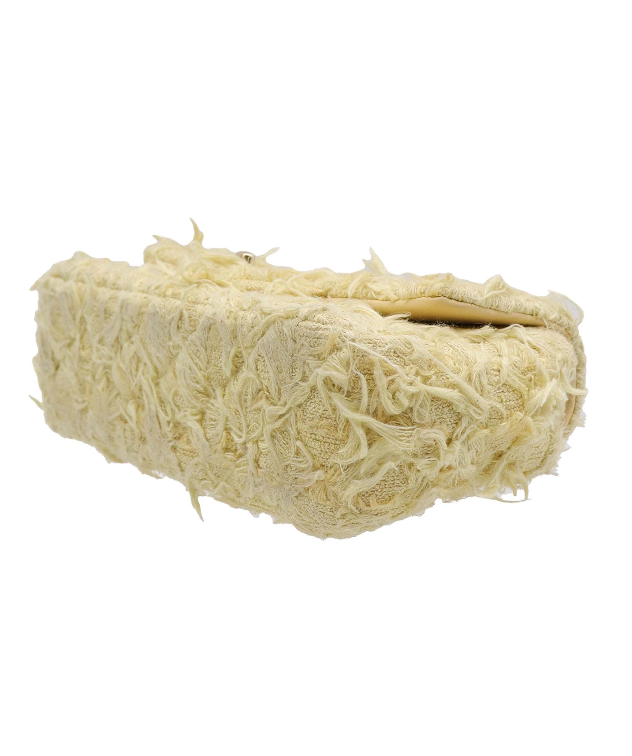 Chanel Chanel Mini Flap Bag Yellow Tweed C24041935 ASC5871