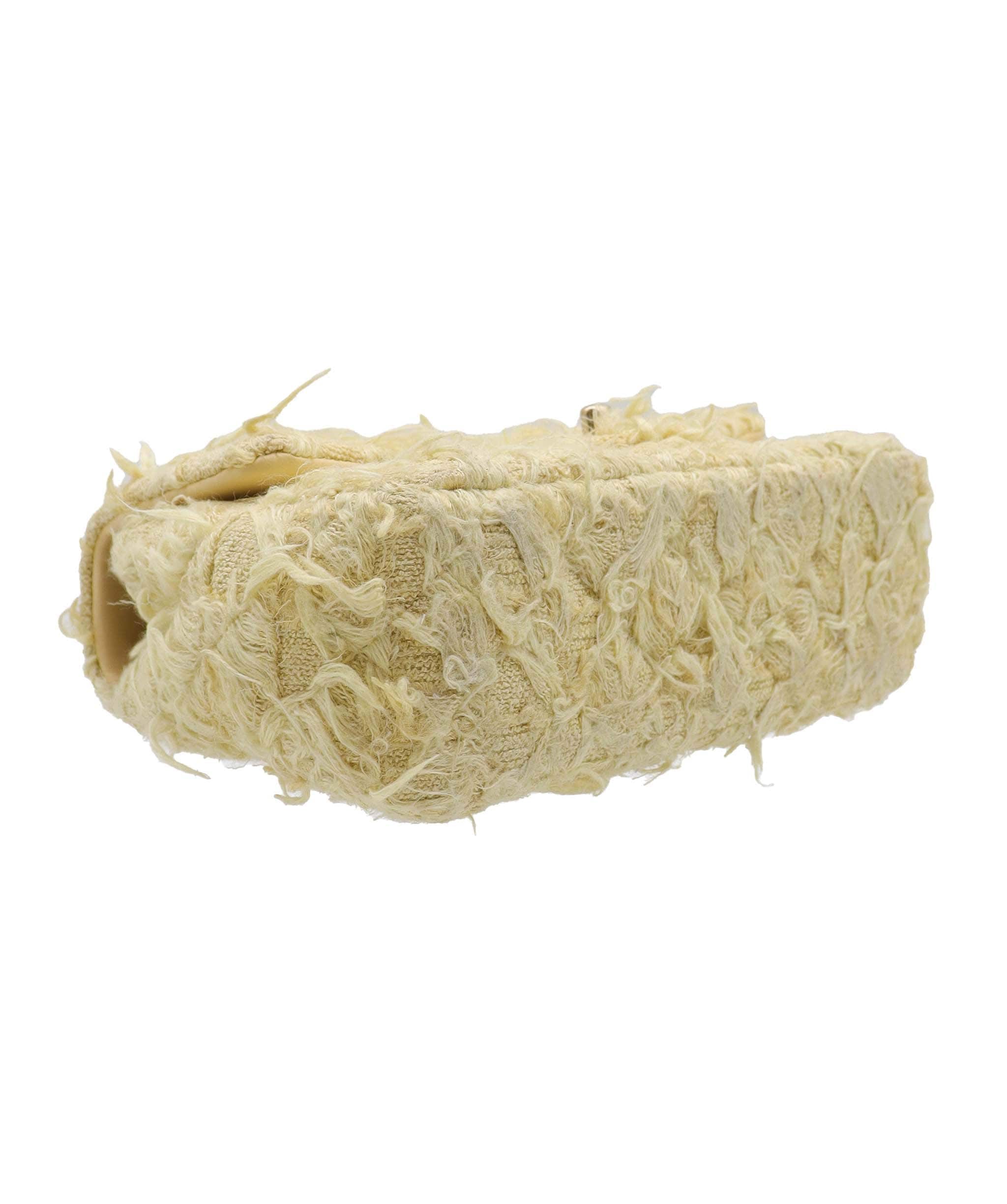 Chanel Chanel Mini Flap Bag Yellow Tweed C24041935 ASC5871