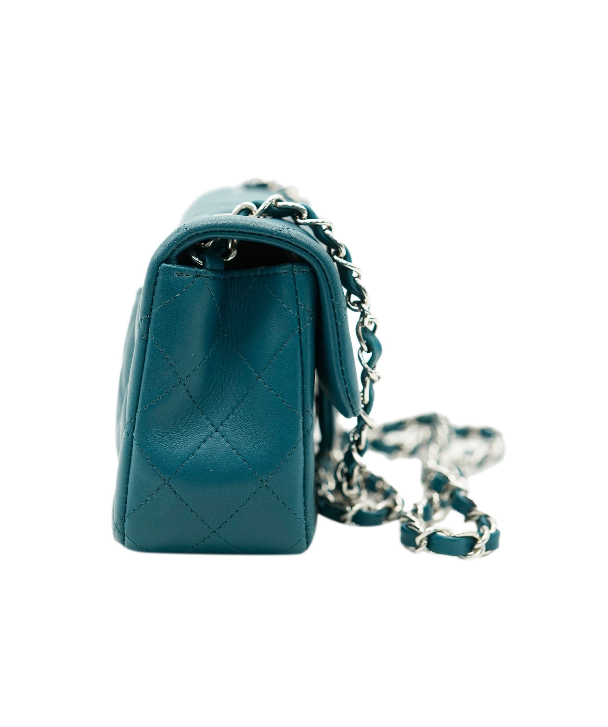 Chanel Chanel Mini Green Rectangle With Silver Hardware ALC1868