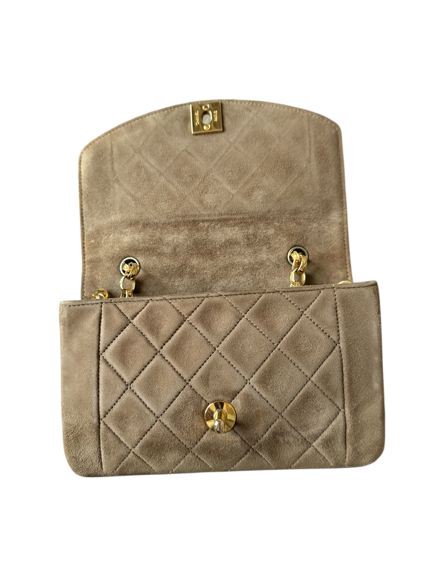 Chanel Chanel Mini Matelasse Nubuck Brown DXBK0505