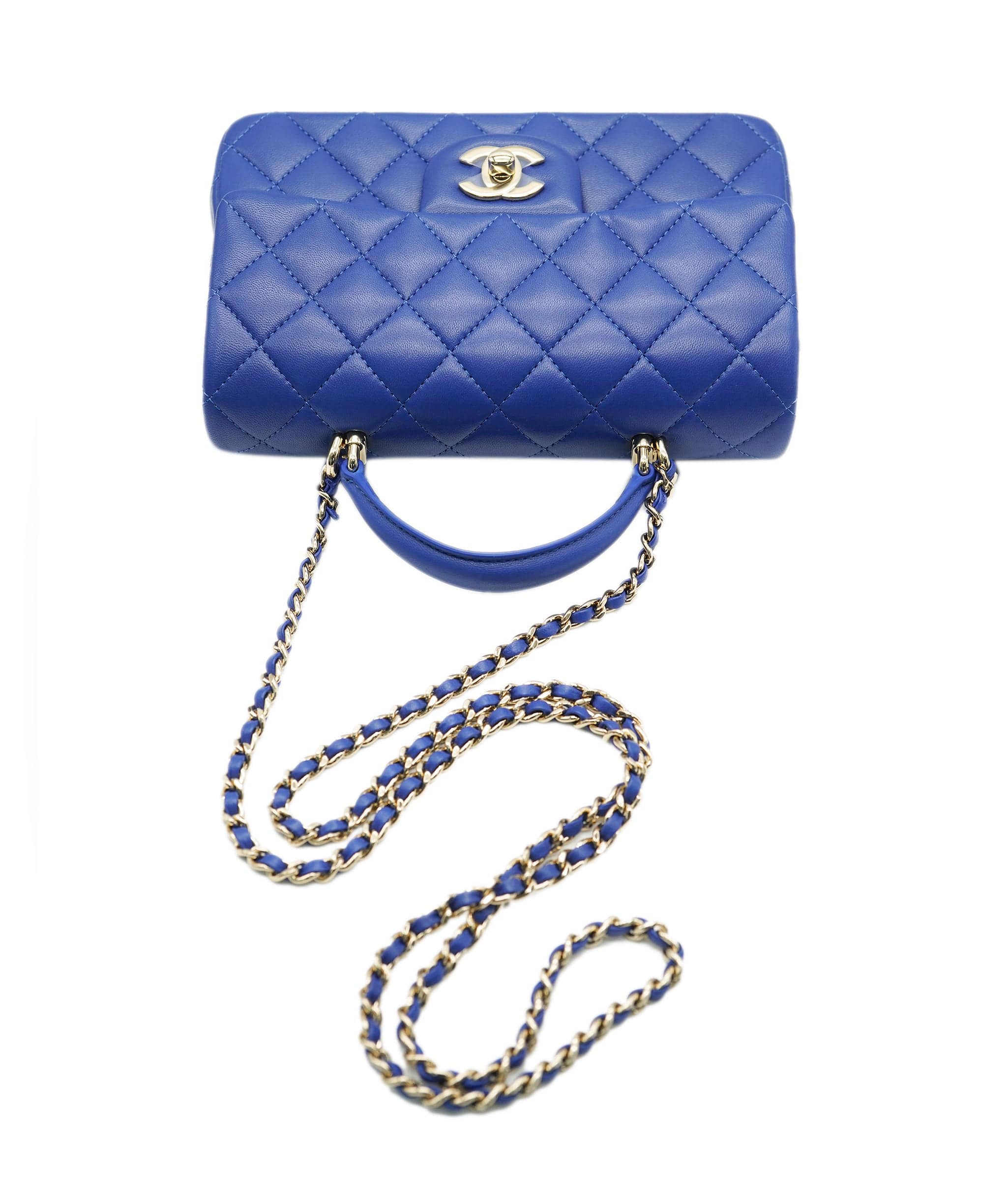 Chanel Chanel mini rectangle top-handle royal blue - AJC0658