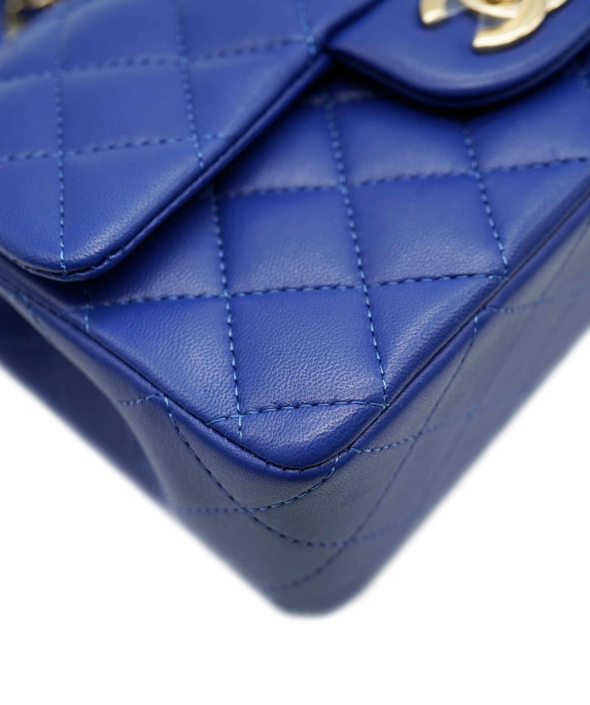 Chanel Chanel mini rectangle top-handle royal blue - AJC0658