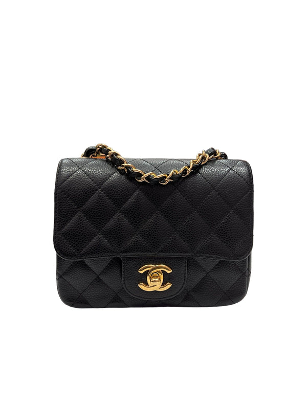 ✨VINTAGE CHANEL CC Timeless WOC Caviar Leather Wallet On Chain Crossbody  Black $450.00 - PicClick
