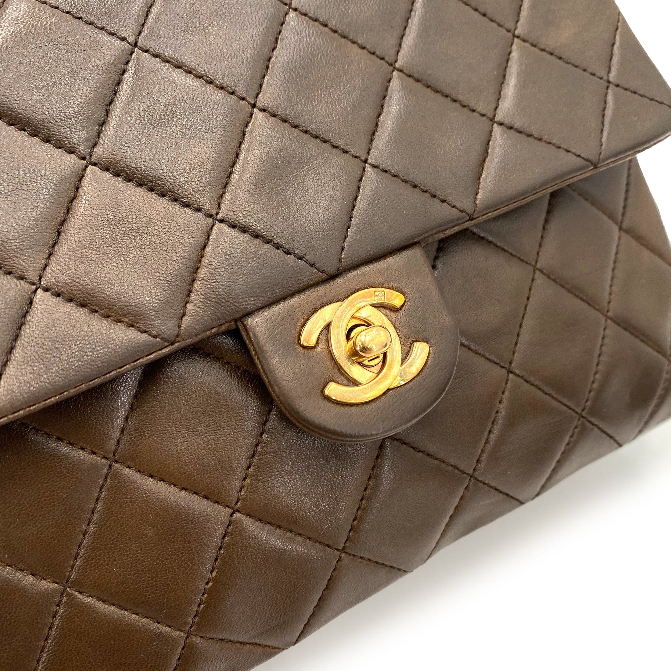 Chanel Chanel Mini Square Brown Classic Flap DXBS0092