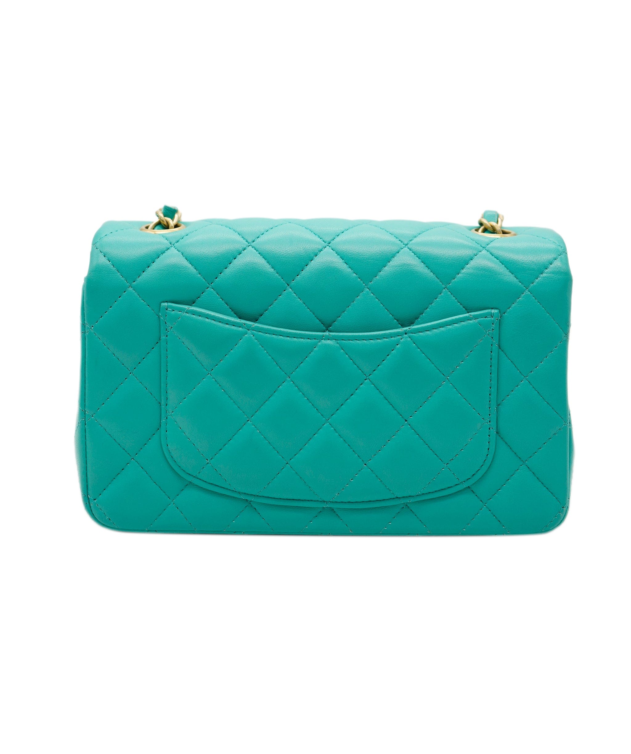 Chanel Chanel Mini Turquoise Rectangle With GHW ALC1947