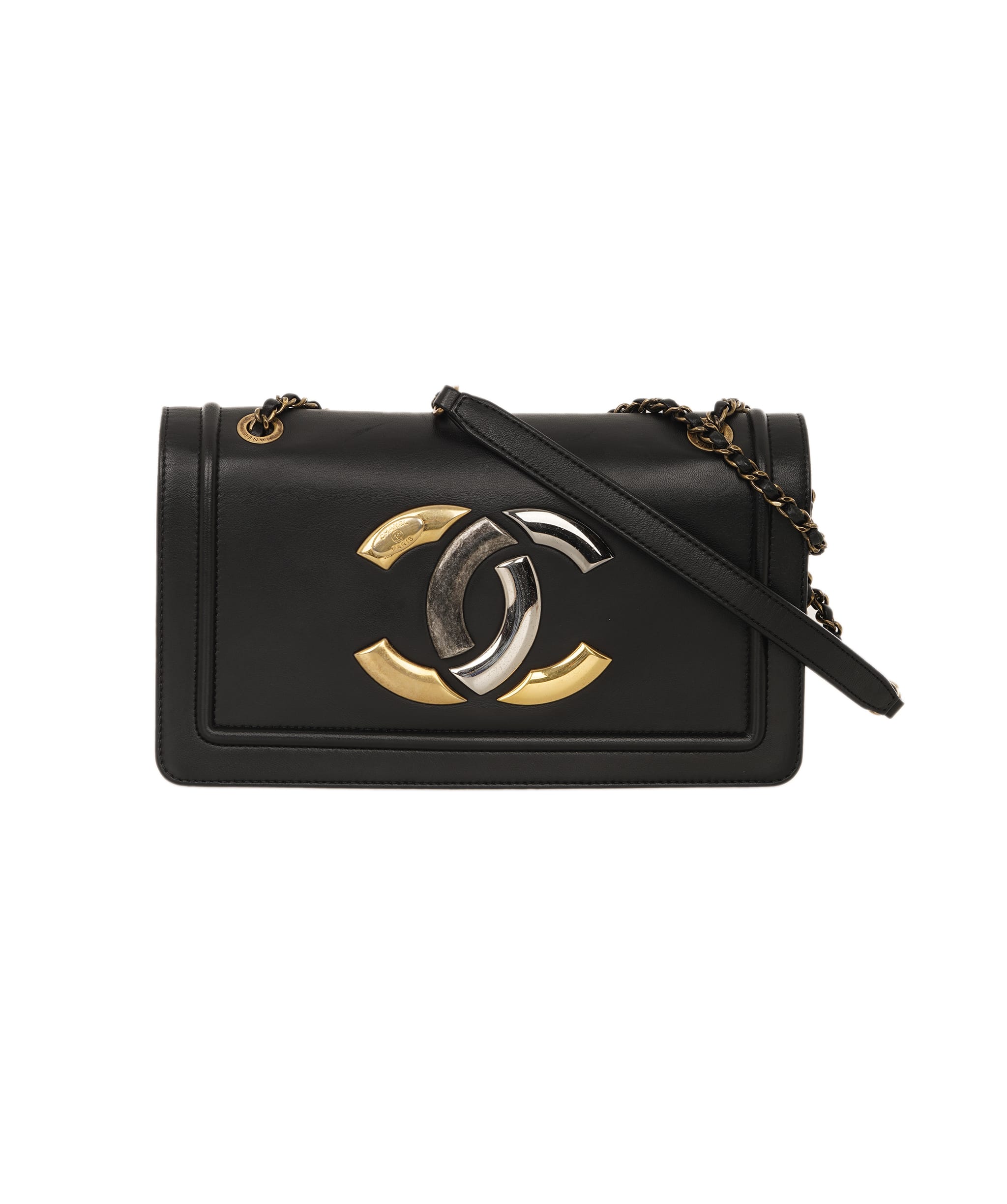 Chanel Chanel Mixed Tone CC Flap Black ALC4170