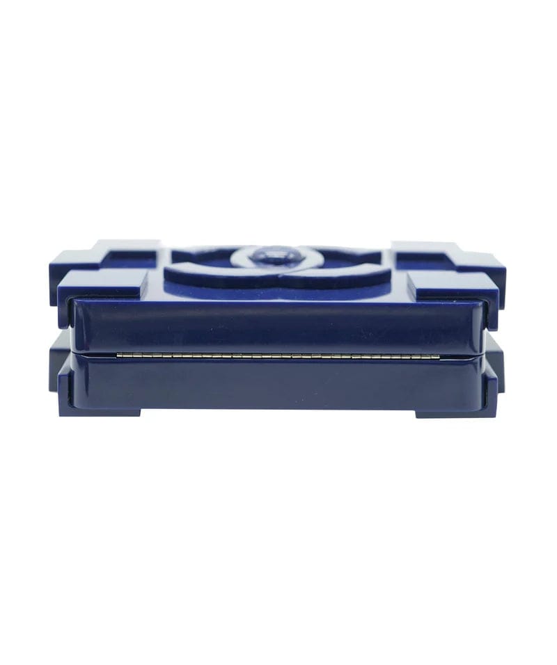Chanel Chanel Navy Blue Plexiglass Boy Brick Lego Clutch - DXBS1469