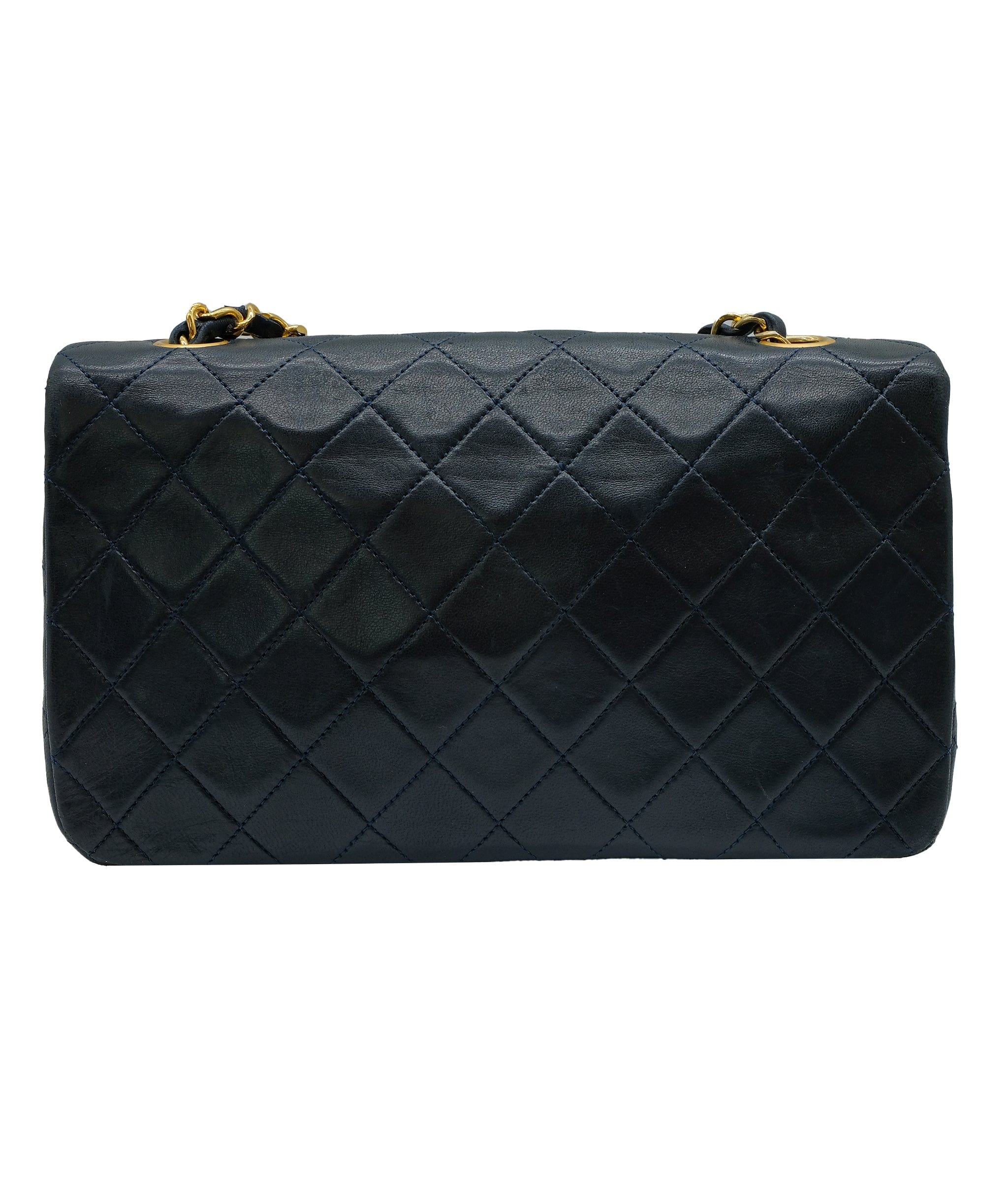 Chanel Chanel Navy Lambskin Full Flap Navy Lambskin ASC5275