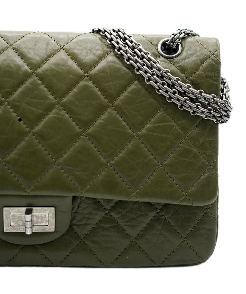 Army green discount chanel bag