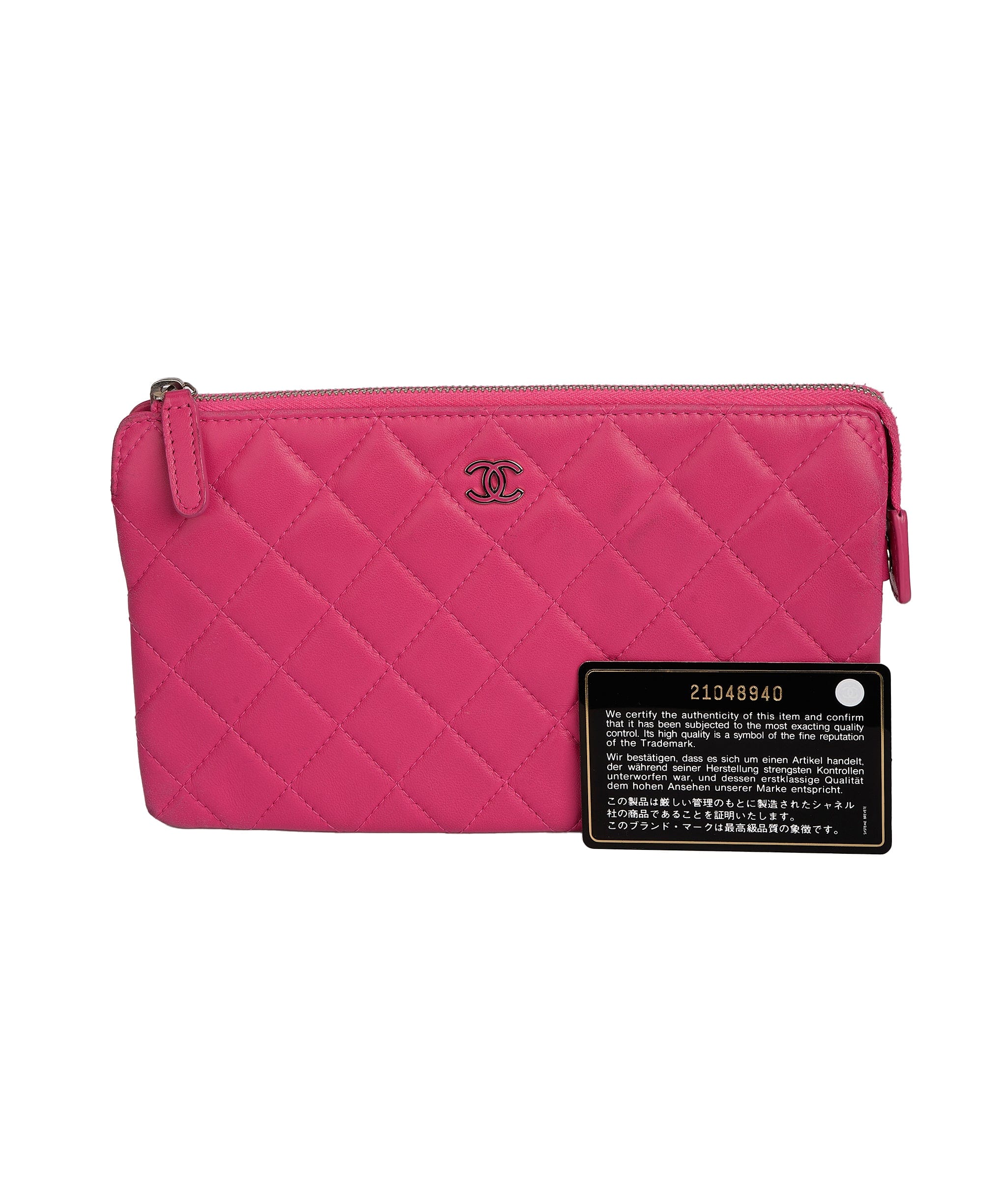 Chanel Chanel Pink Lambskin Wallet  ALC1466