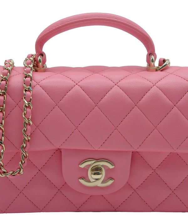 Preloved CHANEL Timeless Pink Quilted Lambskin Medium Single Flap Chai –  KimmieBBags LLC