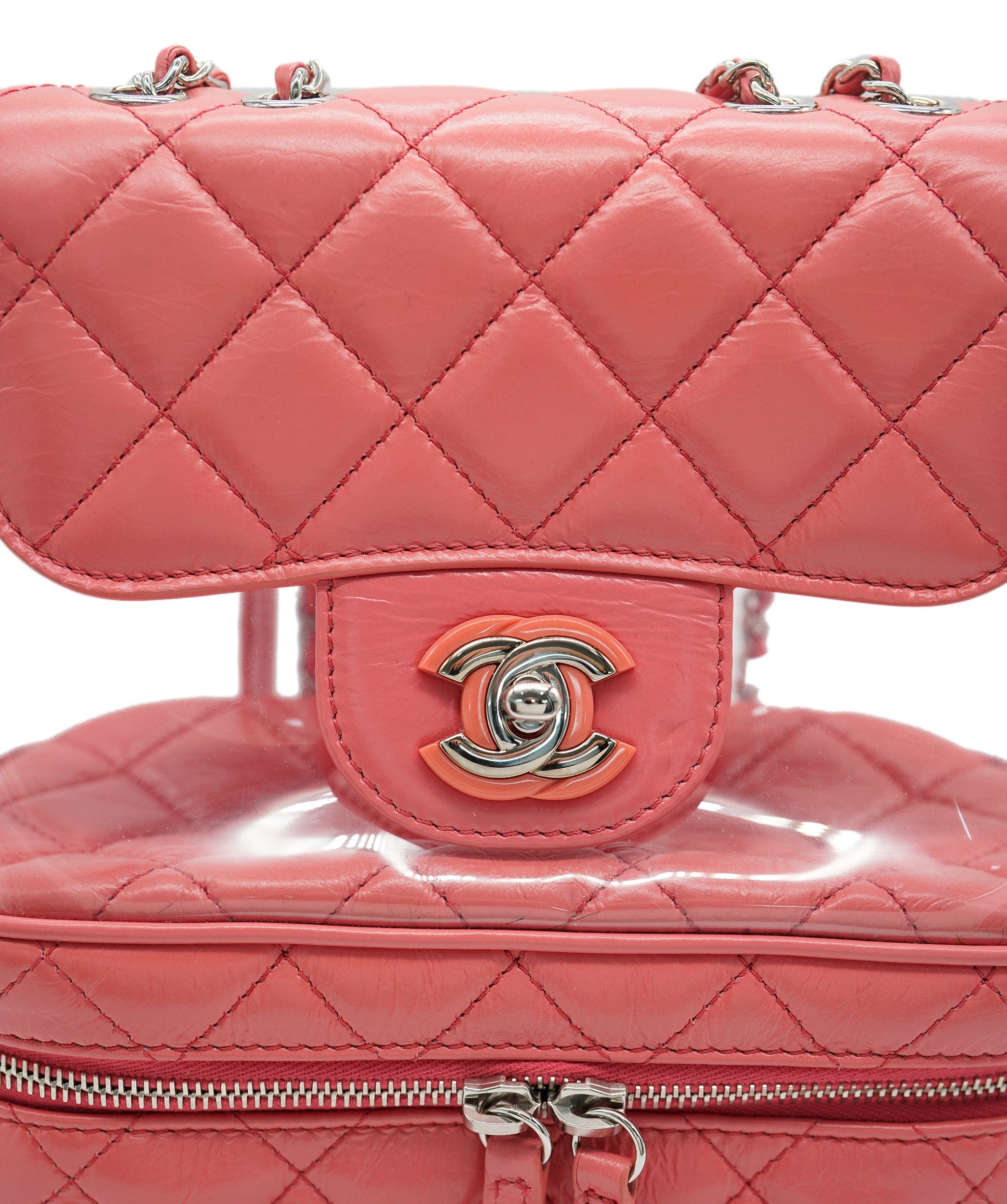 Chanel chanel pink/pvc bag AVC1229